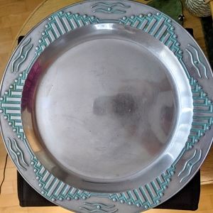 Wilton silver southwestern style platter